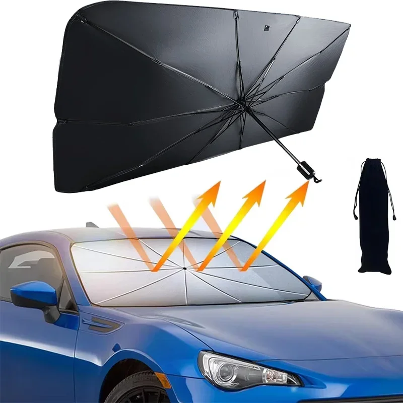 Windshield Sun Shade - Солнцезащитный зонт-шторка для лобового стекла автомобиля,
