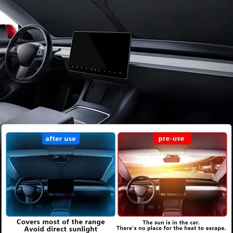 Windshield Sun Shade - Солнцезащитный экран для автомобильного стекла, складной,