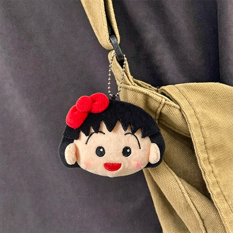 Car Accessories Cute - Милый плюшевый брелок Чиби Маруко-чан, мультяшная