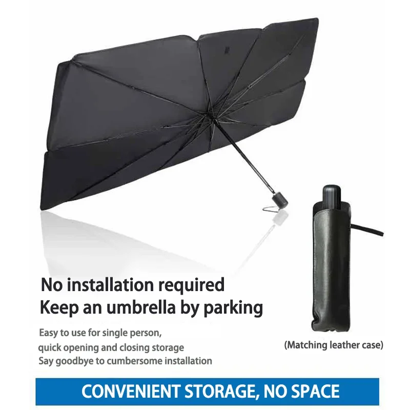 Windshield Sun Shade - Складная солнцезащитная шторка для лобового стекла