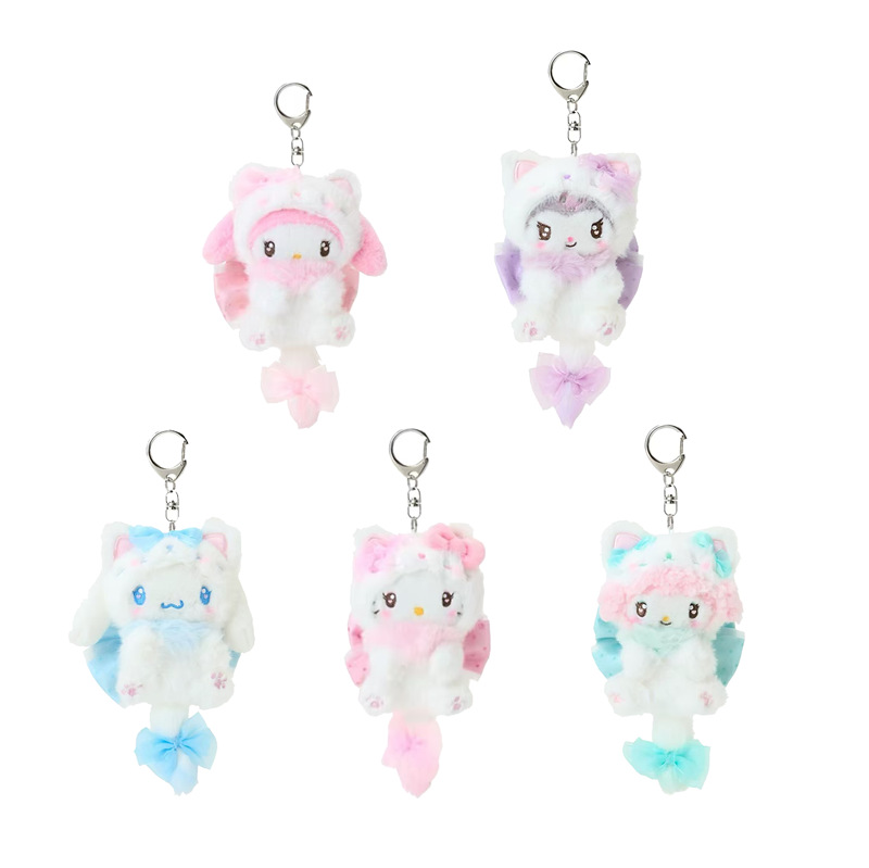 Car Accessories For Women - Плюшевая игрушка-брелок Hello Kitty: кремовая кошка