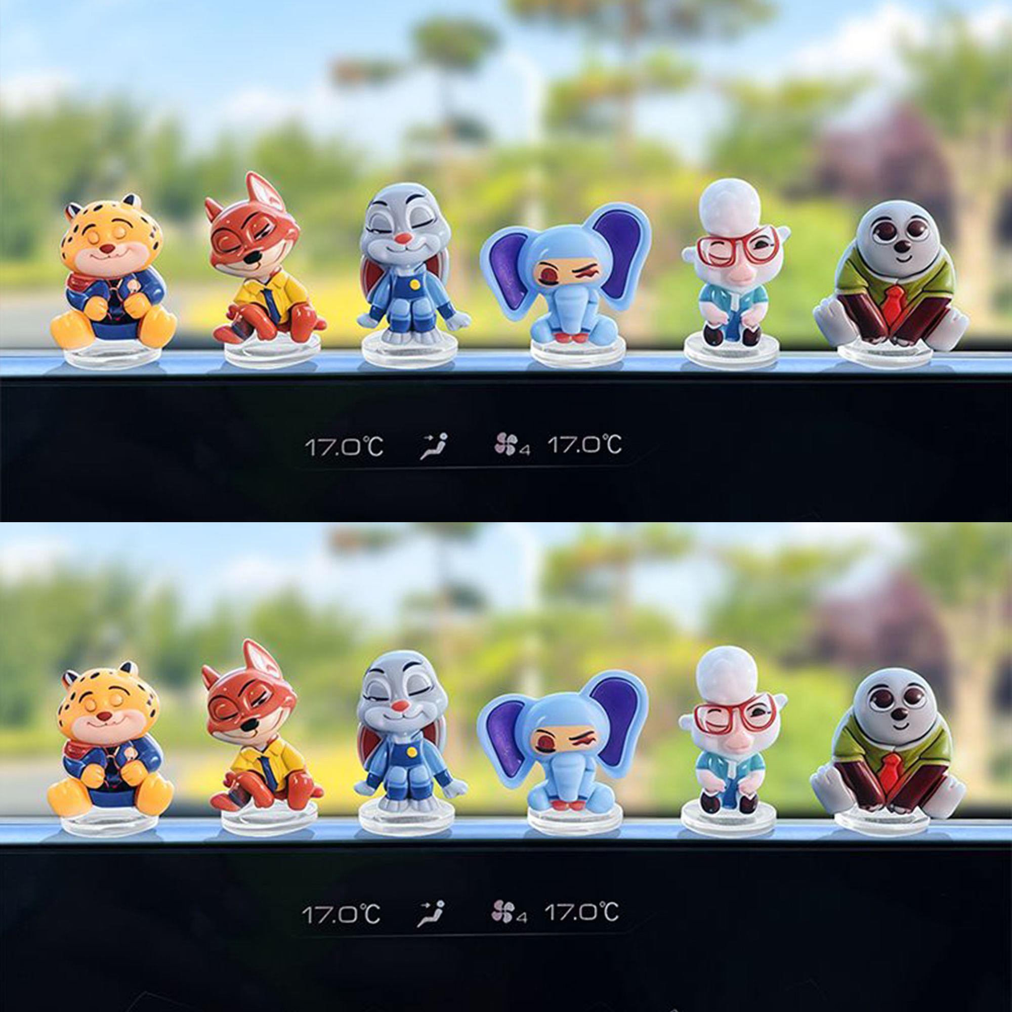 Car Accessories Cute - Мультяшная фигурка автомобиля из мультфильма «Зоотопия»