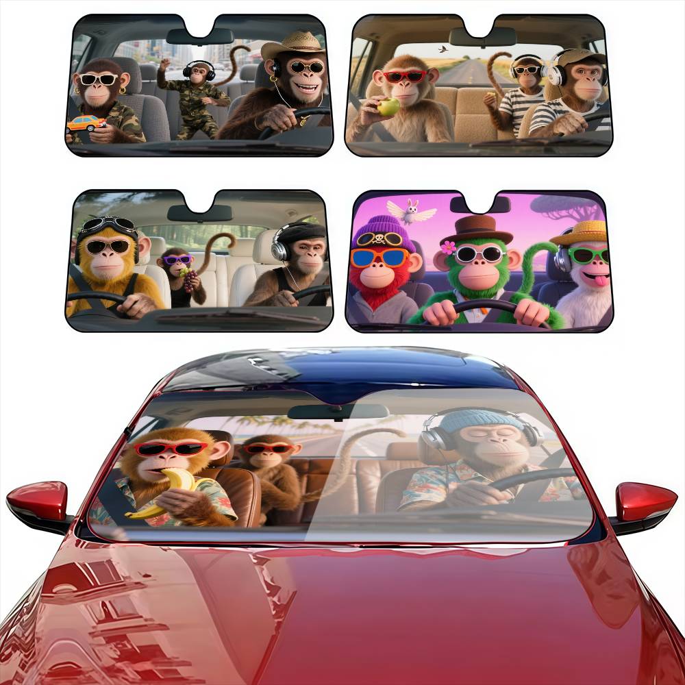 Automatic Car Sunshade - Забавный солнцезащитный козырек для автомобиля с