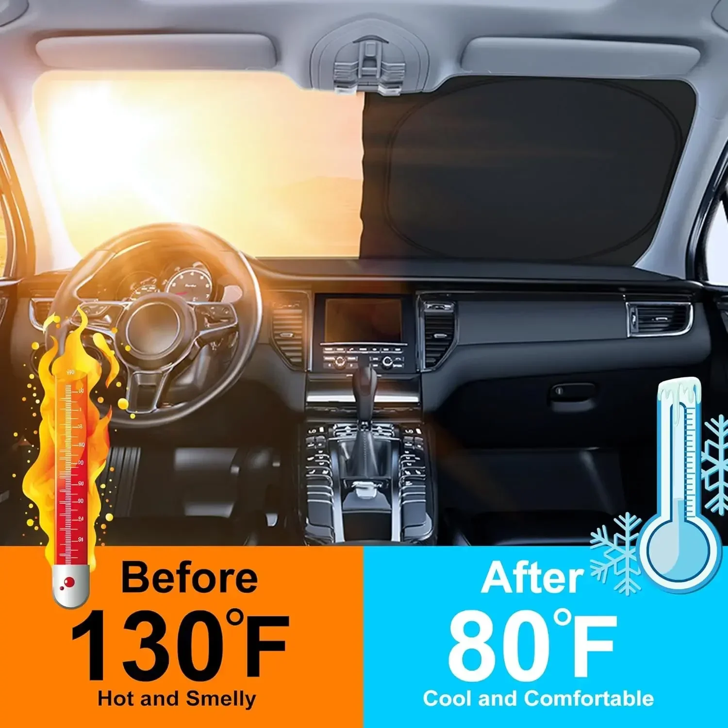 Новая летняя солнцезащитная шт – обзор и цена Windshield Sun Shade