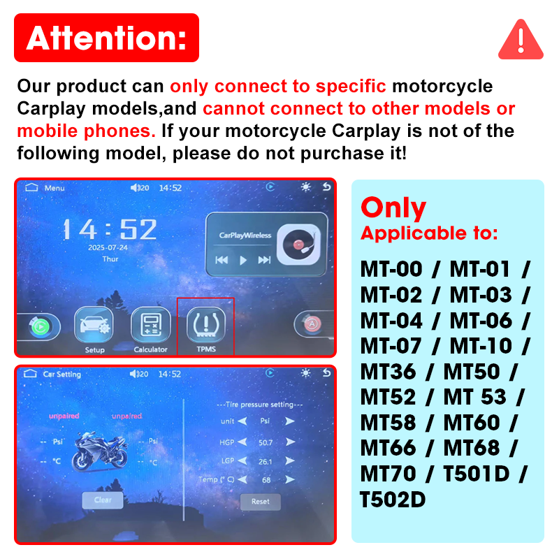 Мотоциклы Jansite TPMS, предна – обзор и цена Tire Pressure Monitor