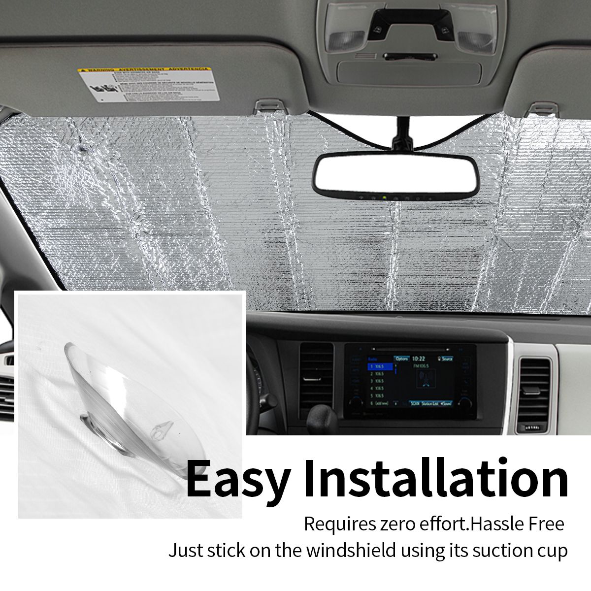 Солнцезащитный экран для лобов – обзор и цена Automatic Car Sunshade