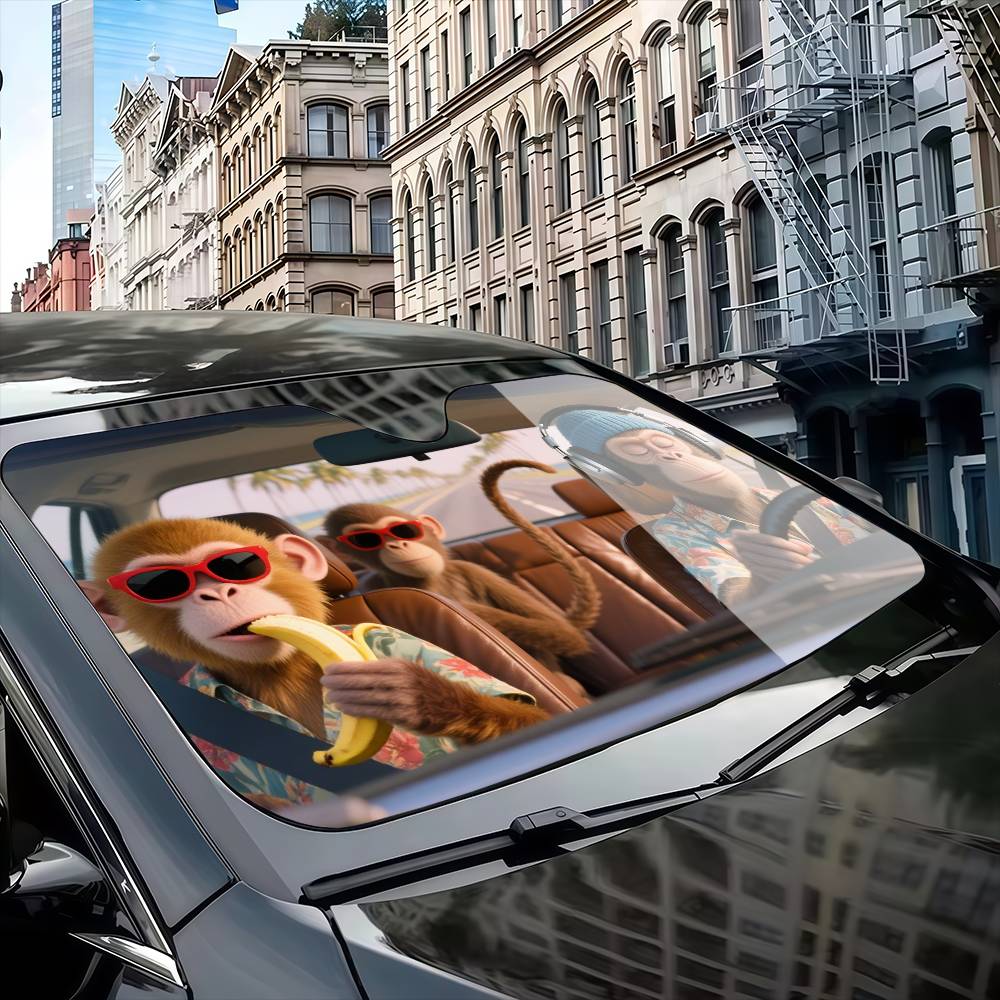 Забавный солнцезащитный козыре – обзор и цена Automatic Car Sunshade
